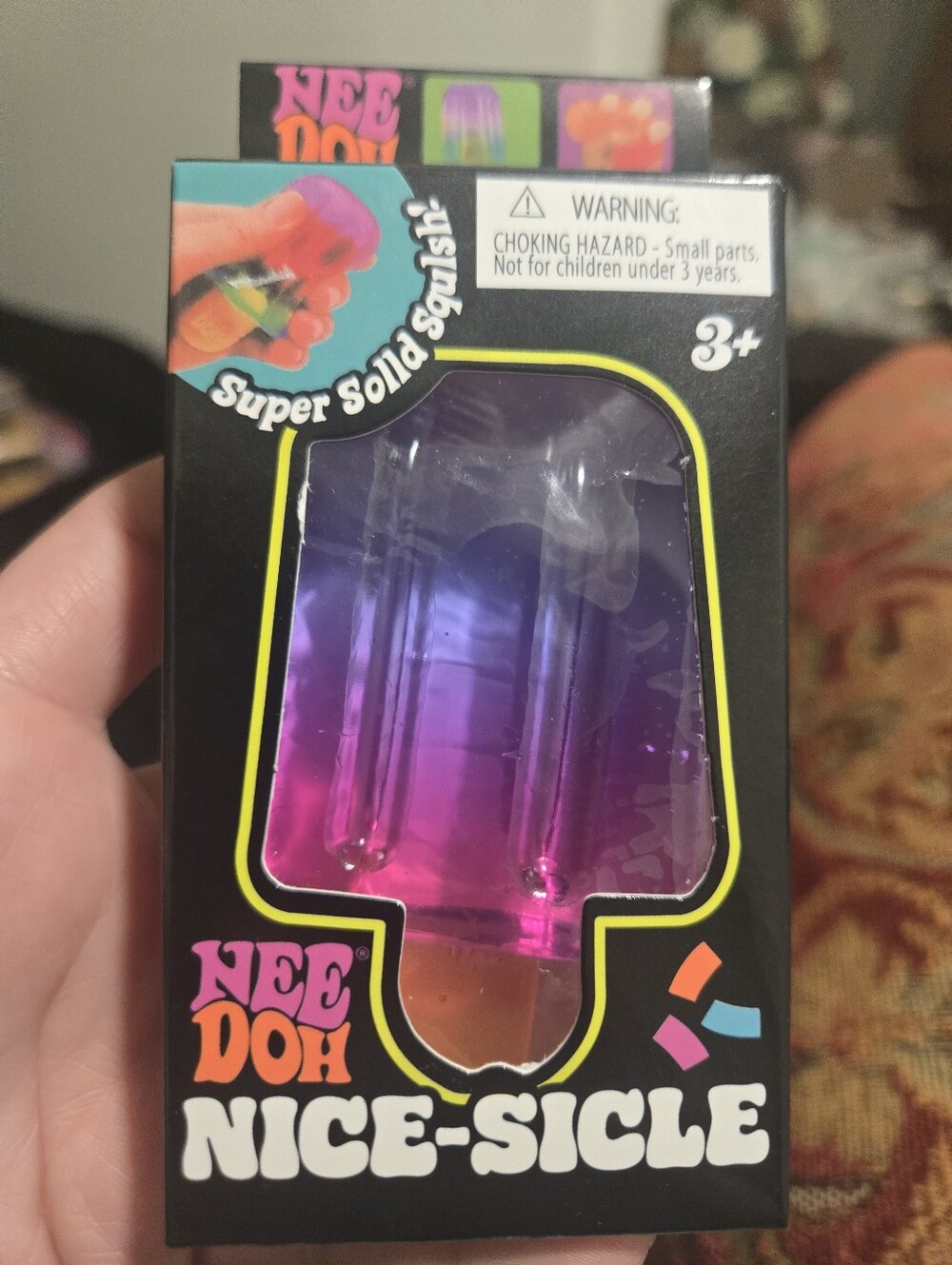 NeeDoh Nice-Sicle Popsicle Squishy - Purple & Pink Gradient